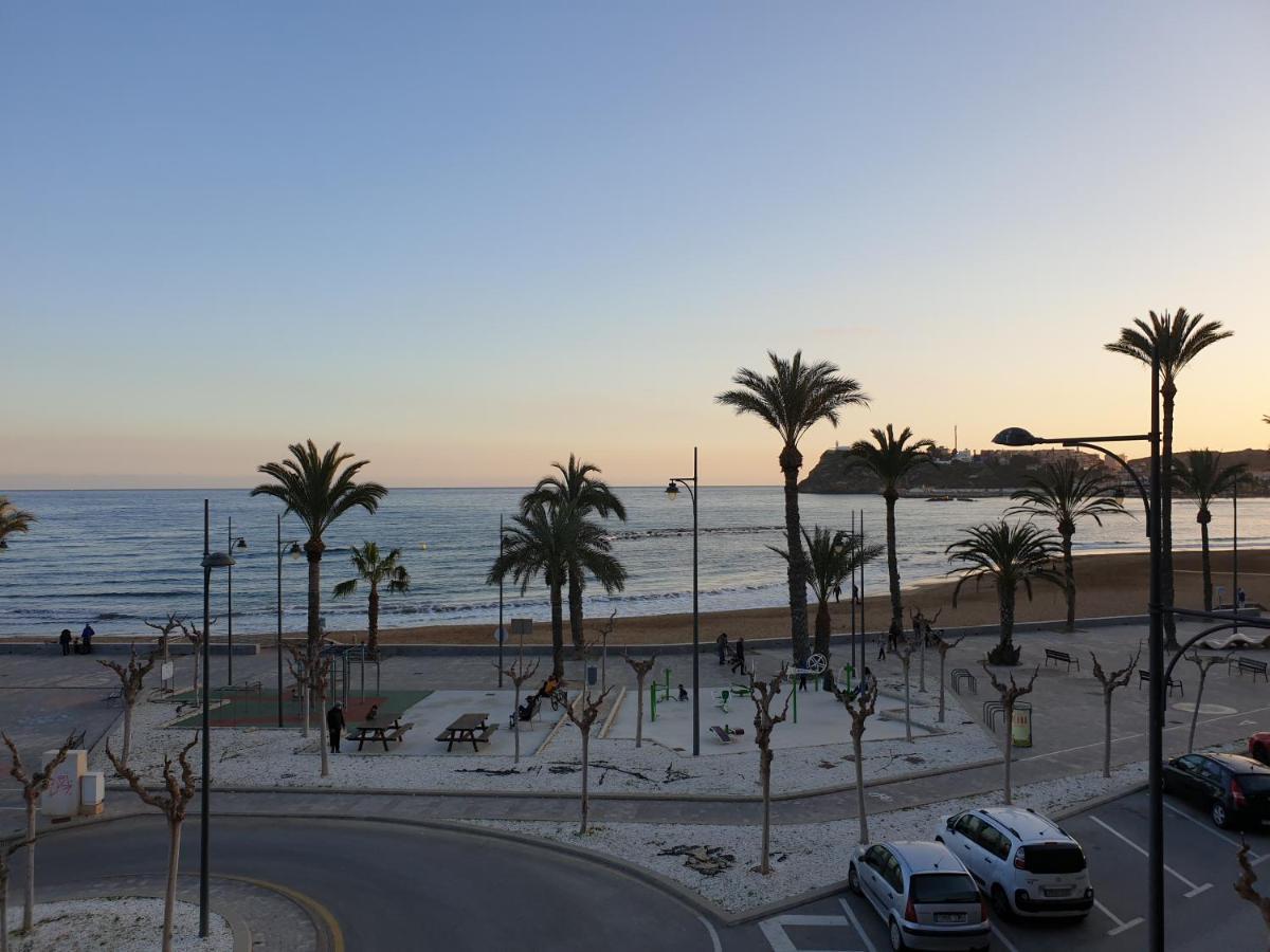 Vistas Al Mar Desde La Playa De El Rihuete En Puerto De Mazarron Apartment Bagian luar foto